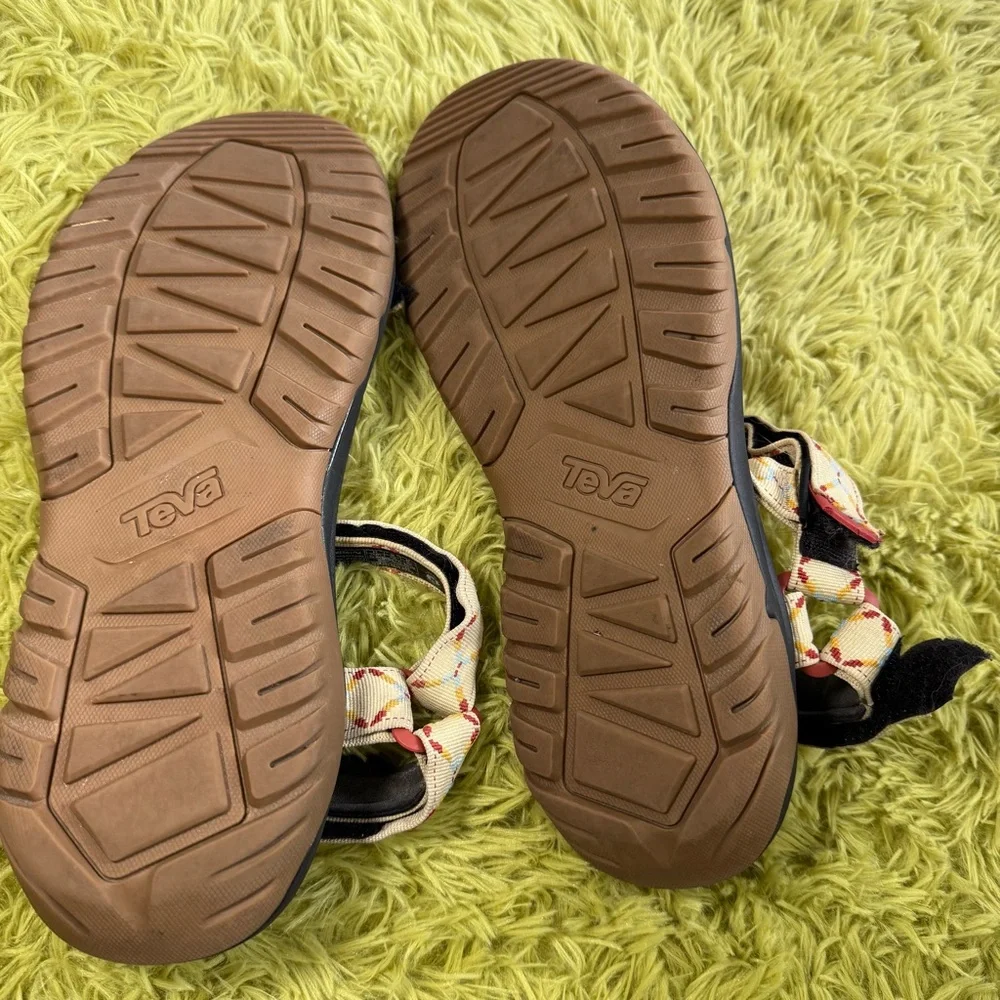 Teva Black Patterned Strap Sandals Size 13 Comfort Outdoor